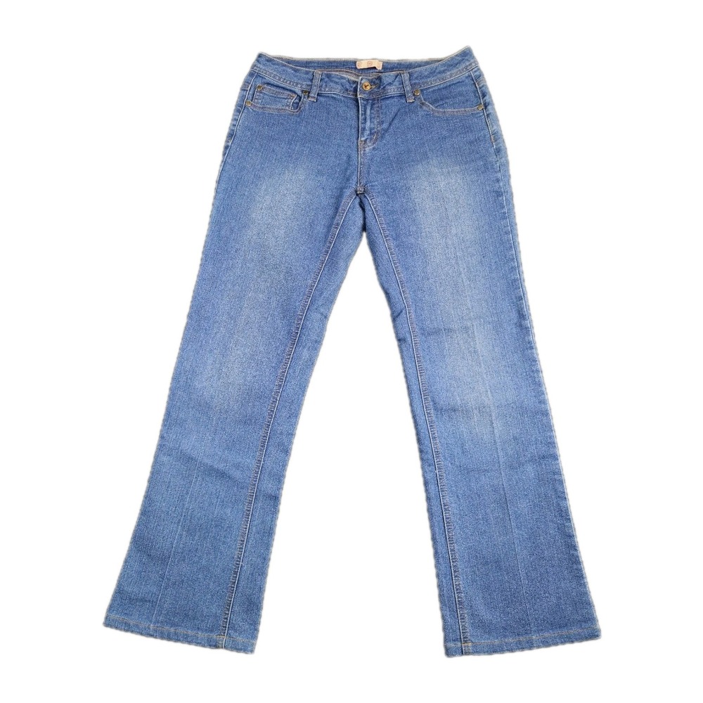 NRJ Bootcut Jeans Womens Size 4 Average Light Wash Denim Mid Rise Casual Relaxed